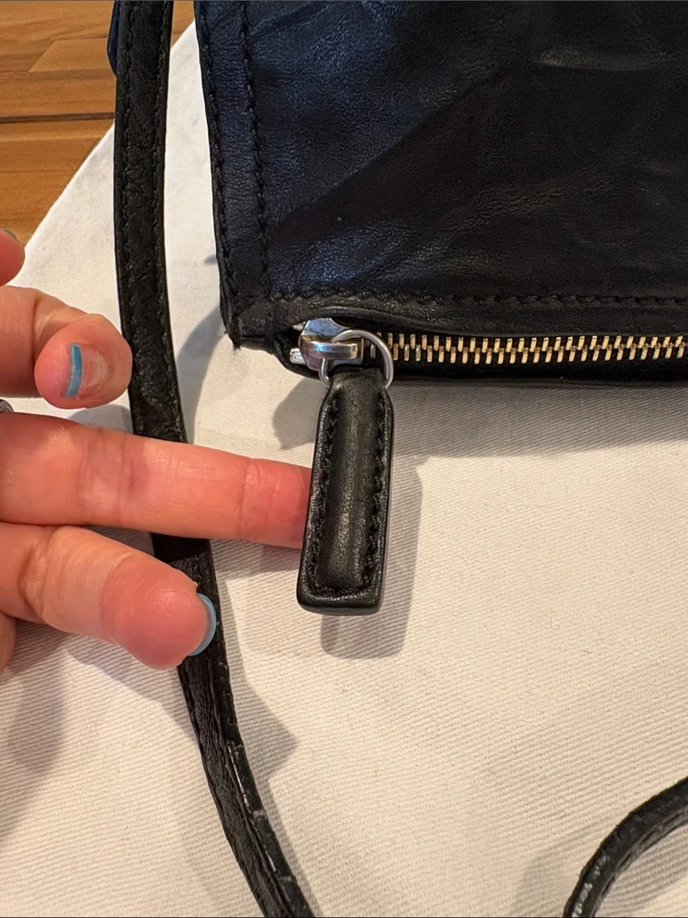 Authentic Pandora Mini Wrinkled Leather Crossbody